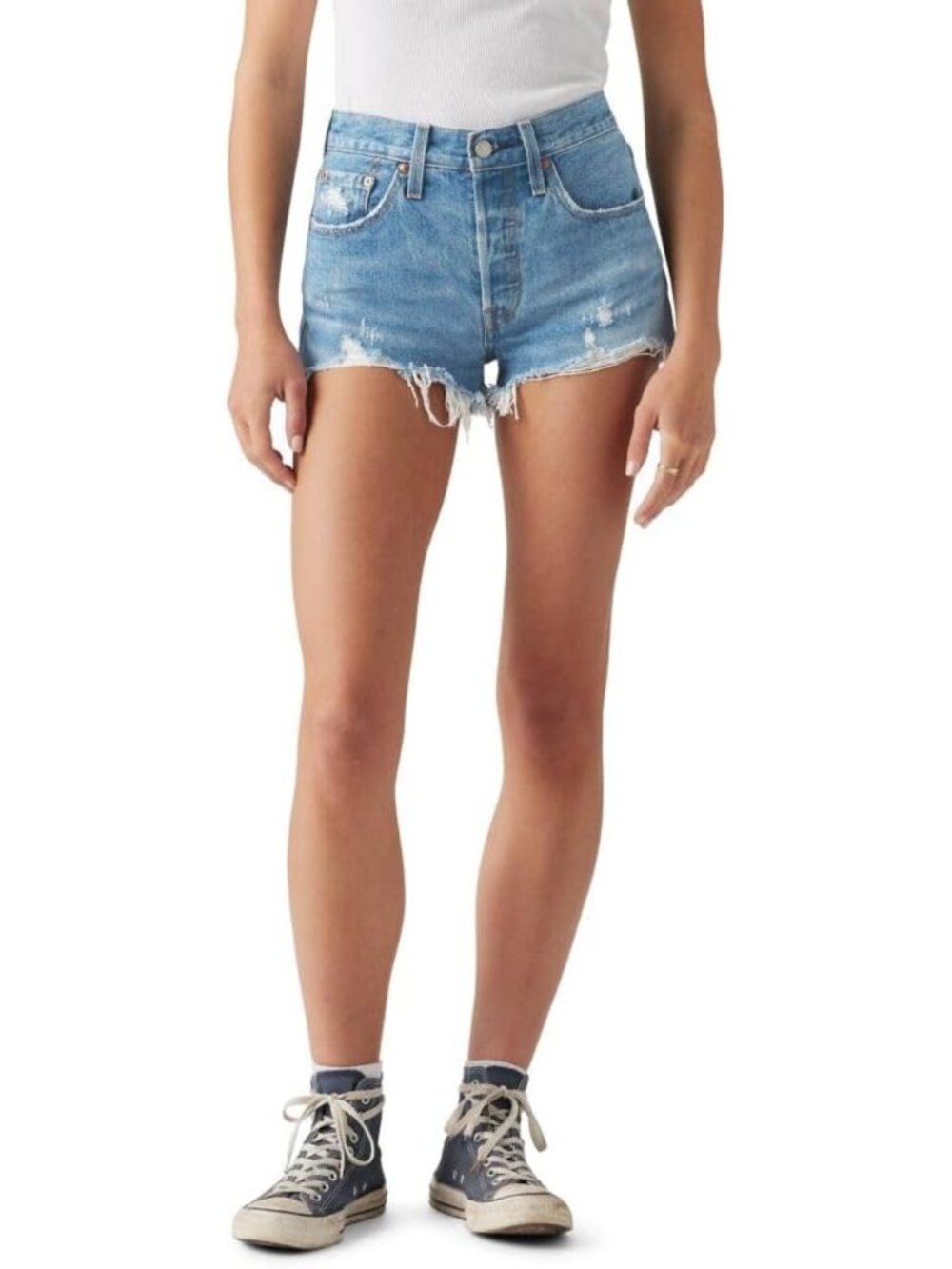 Women's Premium 501 Original Denim Shorts - Plus Size Available, Summer
